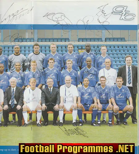 Gillingham v Derby County 2002 - Multi Autographed SIGNED