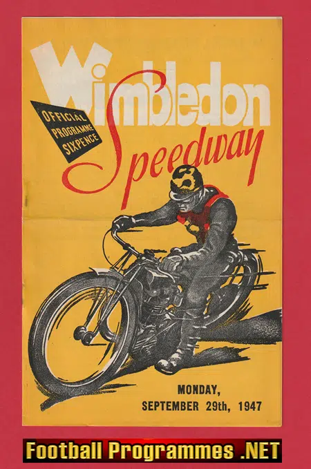 Wimbledon Speedway v Belle Vue 1947