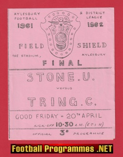 Stone United v Tring Corinthians 1962 – Aylesbury Cup Final
