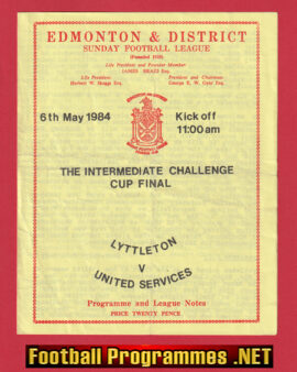 Lyttleton v United Services 1984 Intermediate Cup Final Edmonton