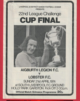 Aigburth Legion v Lobster 1974 – Liverpool Sunday Cup Final