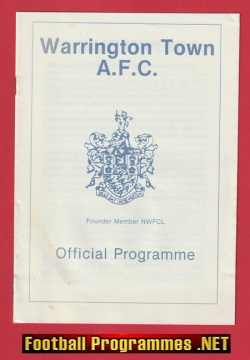 Warrington Town v Halesowen Town 1986 – FA Vase Semi Final