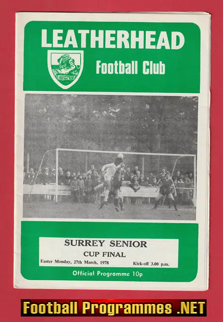 Woking v Tooting Micham 1978 Surrey Senior Cup Final Leatherhead
