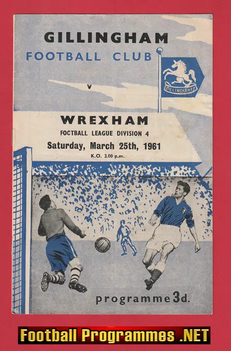 Gillingham v Wrexham 1961
