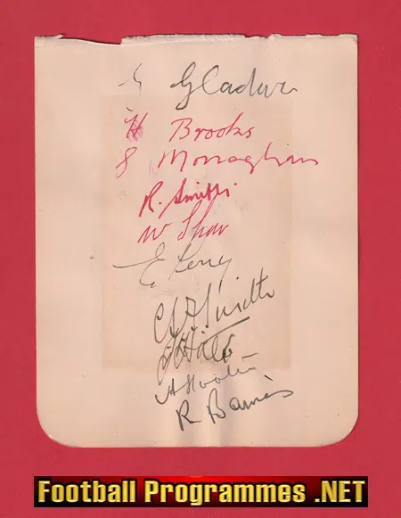 Doncaster Rovers Football Club Multi Autographed 1936 37 SIGNED