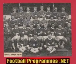 Northampton Town Football Club Multi Autographed SIGNED 1962/63