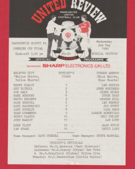 Salford City v Curzon Ashton 1990 – County Cup Final at Man Utd