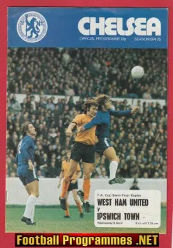 West Ham United v Ipswich Town 1975 – FA Cup Semi Final Replay