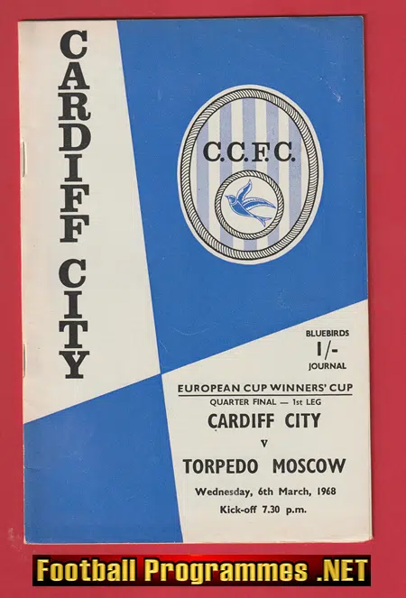 Cardiff City v Torpedo Moscow 1968 – ECWC – QF