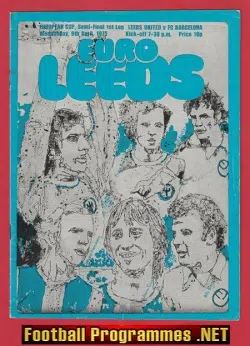 Leeds United v Barcelona 1975 - European Cup Semi Final
