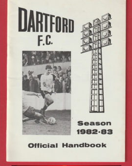 Dartford Football Club Official Handbook 1982 – 1983