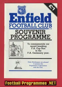 Enfield Centenary Souvenir Programme 1993