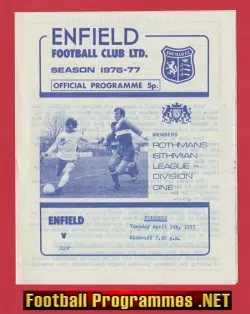 Enfield v Jerv 1977 – Friendly Match