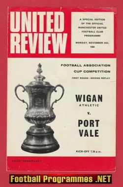 Wigan Athletic v Port Vale 1969 – FA Cup Repaly Old Trafford