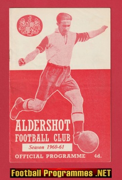 Aldershot v Millwall 1961
