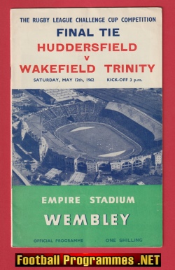 Huddersfield Rugby v Wakefield Trinity 1962 – League Cup Final