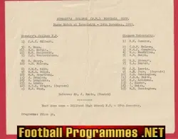 Stewarts College Rugby v Glasgow University 1953 - Scotland
