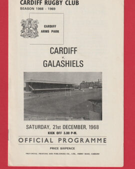 Cardiff Rugby v Galashiels 1968 – Wales