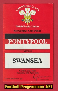 Pontypool Rugby v Swansea 1983 – Welsh Rugby Cup Final
