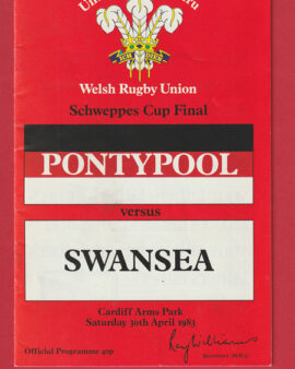 Pontypool Rugby v Swansea 1983 – Welsh Rugby Cup Final