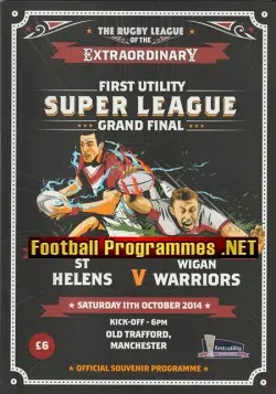 St Helens Rugby v Wigan 2014 - Cup Final