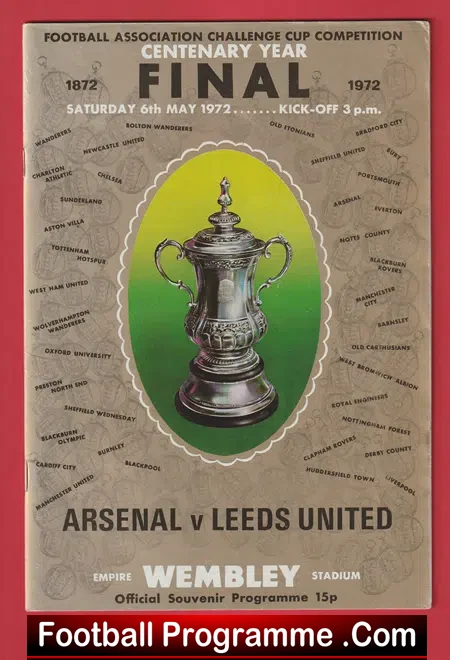 Arsenal v Leeds United 1972 - FA Cup Final Wembley