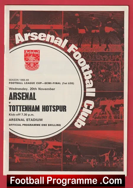 Arsenal v Tottenham 1968 – League Cup Semi Final