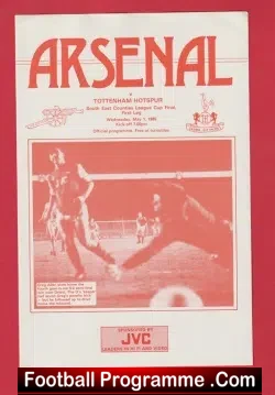 Arsenal v Tottenham 1985 – Counties League Cup Final