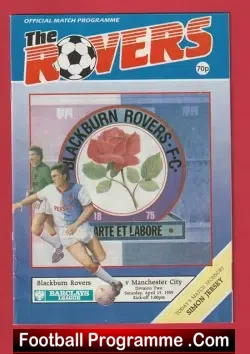 Blackburn Rovers v Manchester City 1989 Multi Autographed SIGNED - football programme