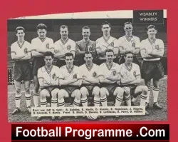 Bolton Wanderers Football Club 1958 - Multi Autographed SIGNED - football programme