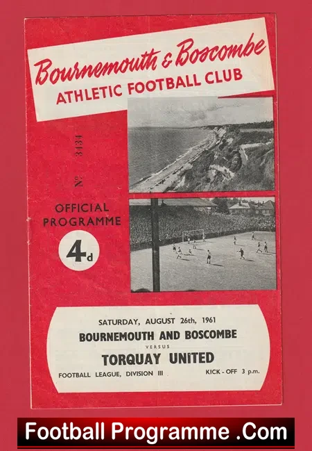 Bournemouth v Torquay United 1961 – 1960’s