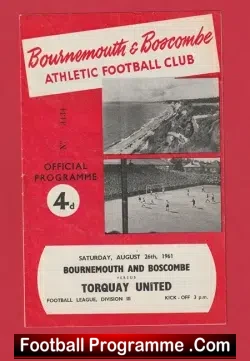 Bournemouth v Torquay United 1961 – 1960’s