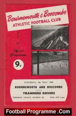Bournemouth v Tranmere Rovers 1968