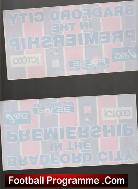 Bradford City Football Club Window Stickers Collection