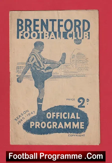 Brentford v Blackburn Rovers 1947 – 1940’s Programme