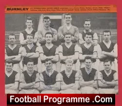 Burnley Football Club 1950s - Multi Autographed SIGNED - football programme