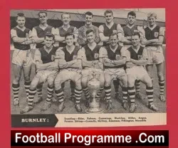 Burnley Football Club Multi Autographed SIGNED 1950s - football programme