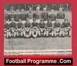 Burnley Football Club Multi Autographed SIGNED 1970 1971 - football programme