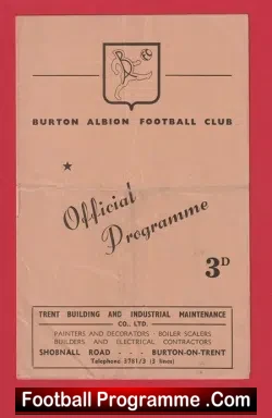 Burton Albion v Nuneaton Borough 1962