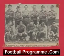 Cardiff City Football Club 1950s - Multi Autographed SIGNED - football programme