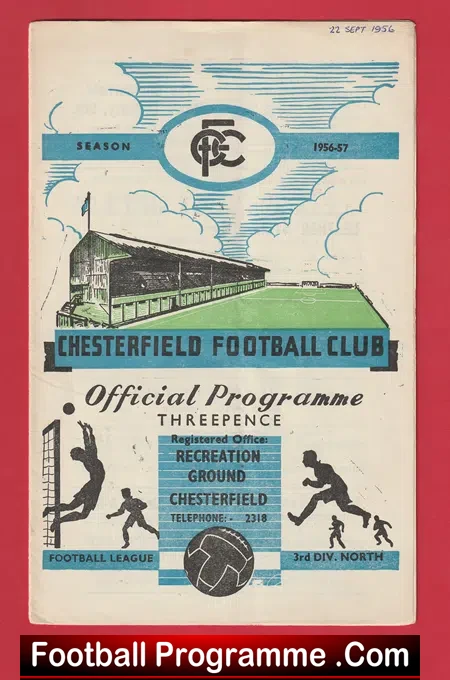 Chesterfield v Tranmere Rovers 1956