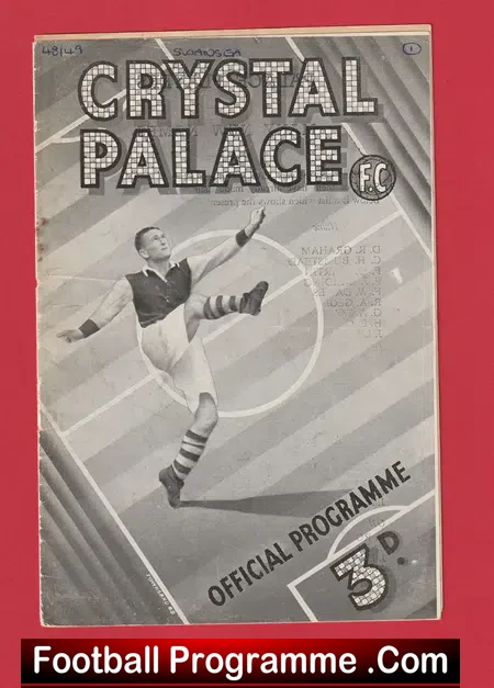 Crystal Palace v Swansea Town 1948 – 1940’s Programmes