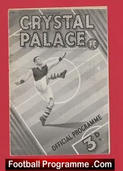 Crystal Palace v Swansea Town 1948 – 1940’s Programmes