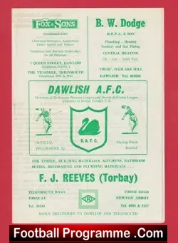 Dawlish v Plymouth 1977 – Pre Season Friendly Match