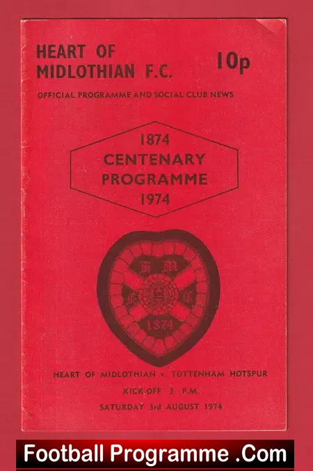 Heart Of Midlothian v Tottenham 1969 – Football Challenge Match