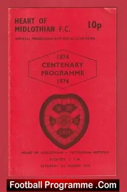 Heart Of Midlothian v Tottenham 1969 – Football Challenge Match