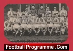 Huddersfield Town Football Club Multi Autographed SIGNED 1950s - football programme