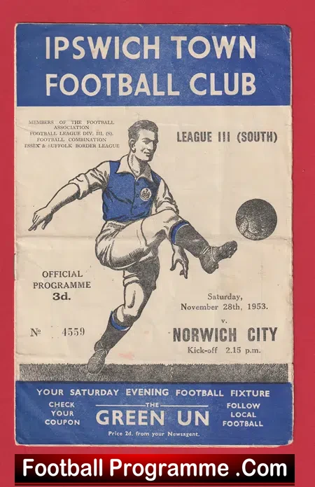 Ipswich Town v Norwich City 1953