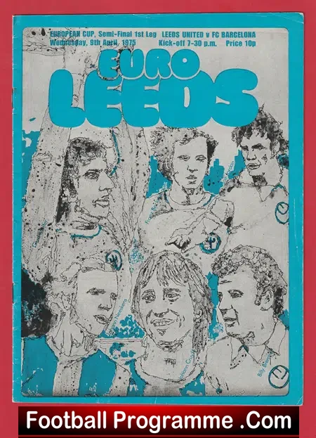 Leeds United v Barcelona 1975 - European Cup Semi Final