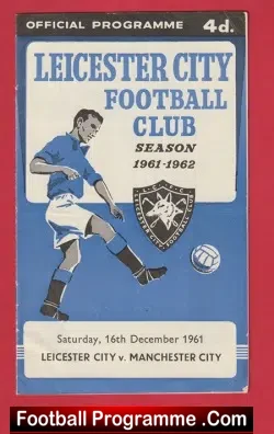 Leicester City v Manchester City 1961 - football programme